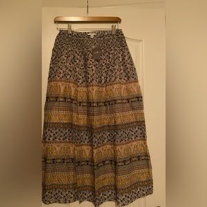 J.Jill Smocked Waist Skirt